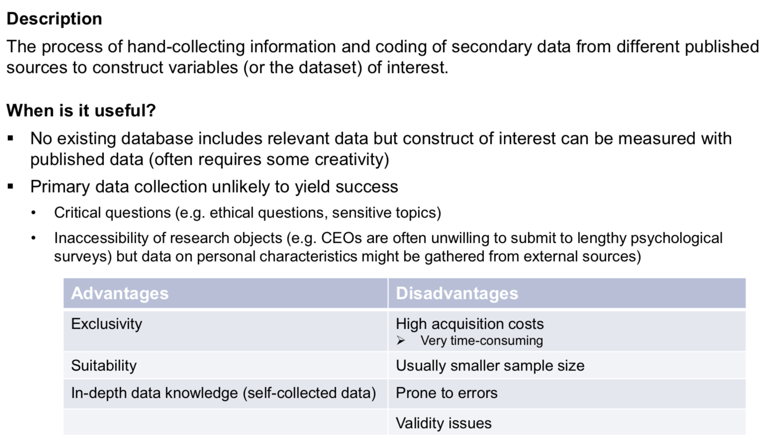 Manual Data Collection MIM Repetico